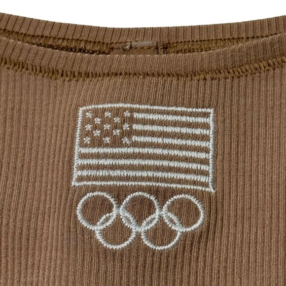 SKIMS Soft Lounge Rib Dipped Thong Team USA Sienna 3X - Picture 3 of 9